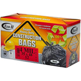 12 Pack 35" x 48" 4.0 Mil Black Heavy Duty Garbage Bags