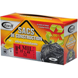 12 Pack 35" x 48" 4.0 Mil Black Heavy Duty Garbage Bags