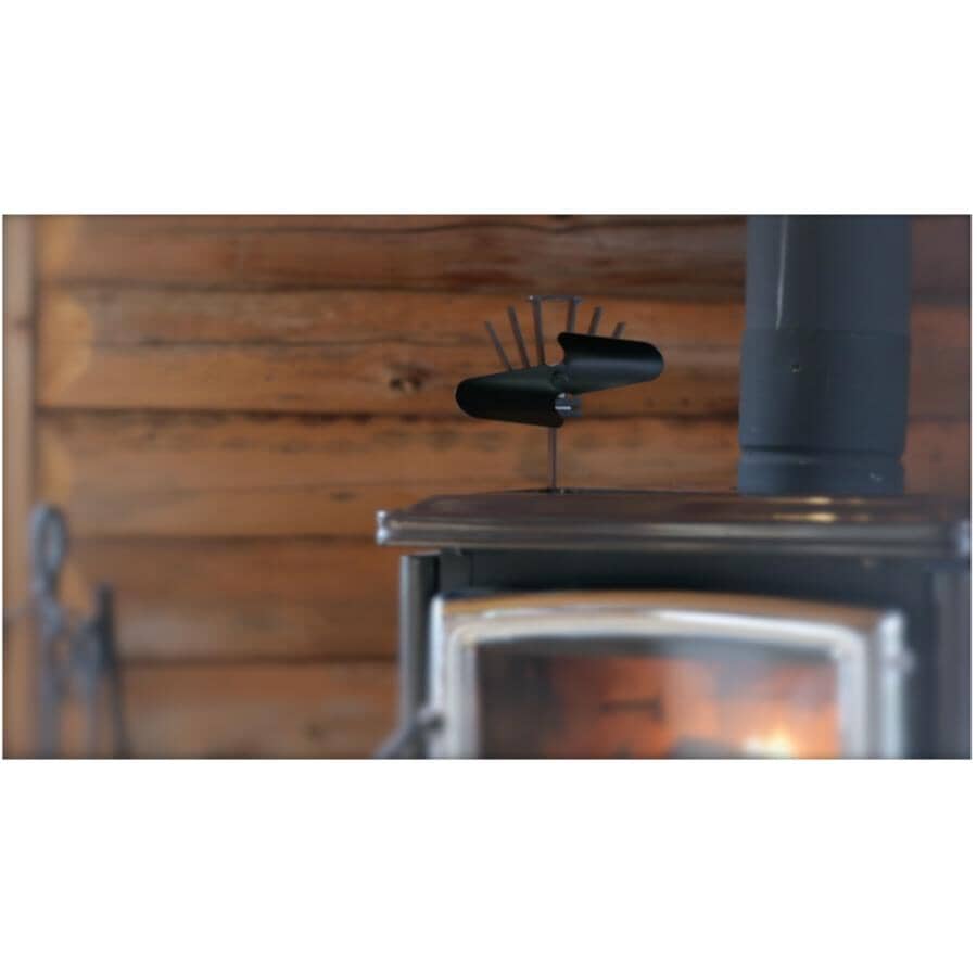Original Wood Stove Fan - Black Blade