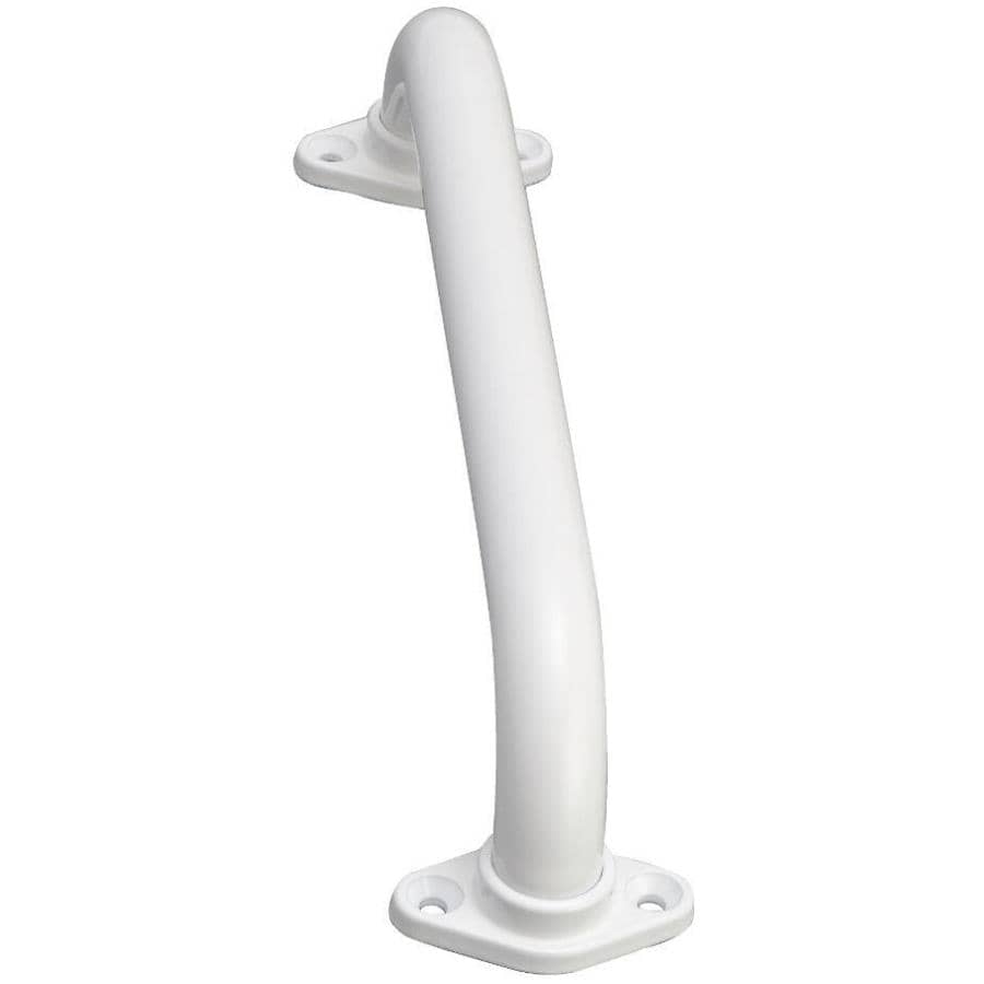 1" x 24" Safety Grab Bar - with Adjustable Flanges, White