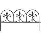 1.45' Victorian Lawn Fencing - Black