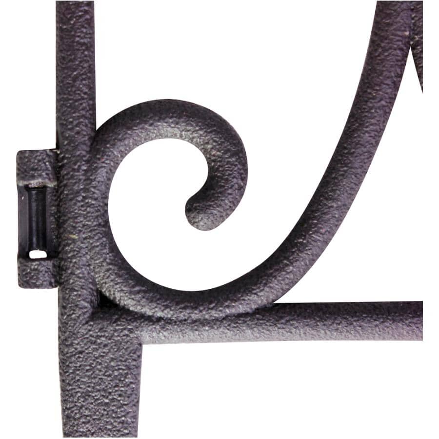 1.45' Victorian Lawn Fencing - Black