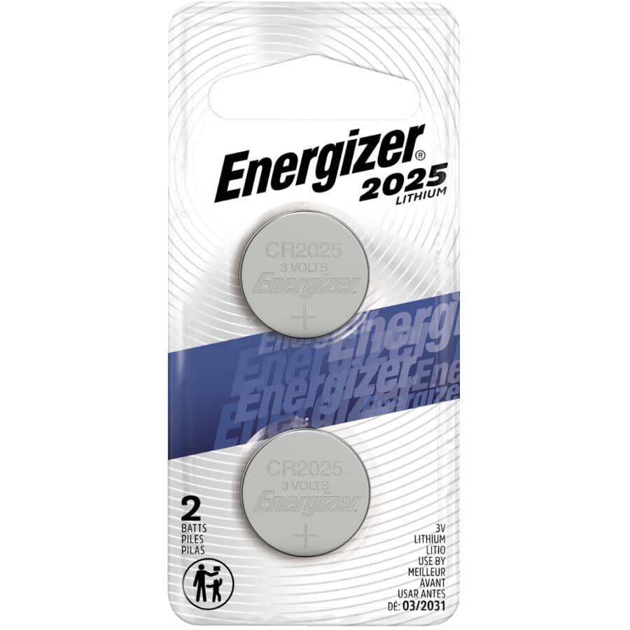 2025 Lithium Coin Batteries - 3V, 2 Pack