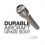 Aluminum Vision HD LED Flashlight with 2 AA Batteries