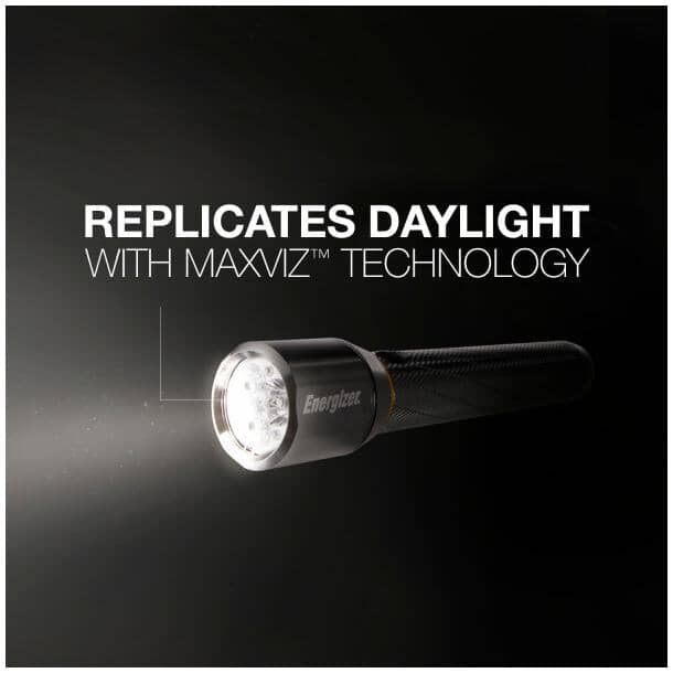 Aluminum Vision HD LED Flashlight with 2 AA Batteries