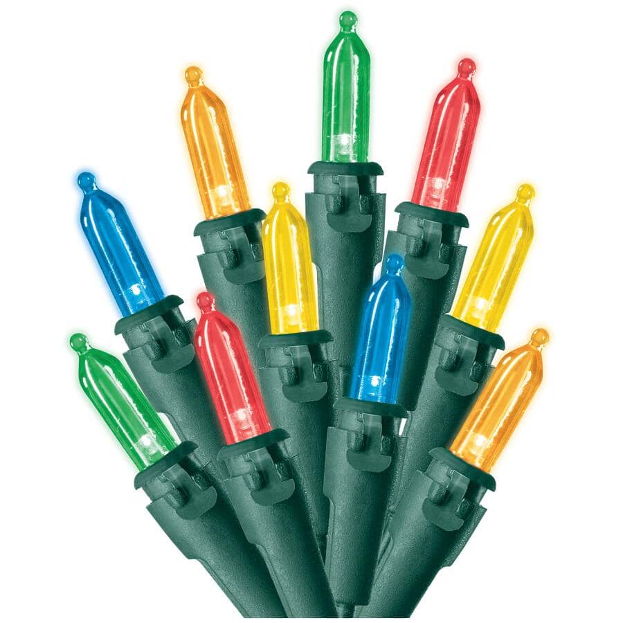 Battery Operated Mini Light Set - Multi-Colour, 50 LEDs