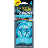 California Scents Palms Hanging Air Fresheners - Laguna Breeze, 4 Pack