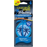 California Scents Palms Hanging Air Fresheners - Newport New Car, 4 Pack