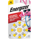 EZ Turn & Lock Size 10 Hearing Batteries - 8 Pack