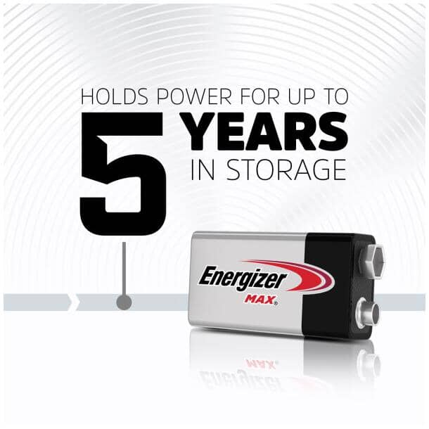 Max Alkaline 9V Batteries - 2 Pack