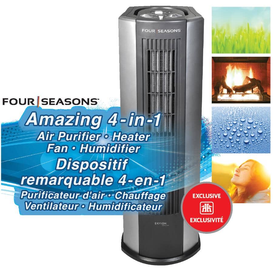 Four Seasons 4-In-1 Humidifier, Air Purifier, Heater & Fan