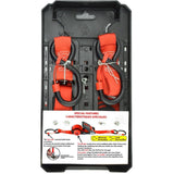 1200 lb Winder Ratchet Straps - 1" x 15', 2 Pack