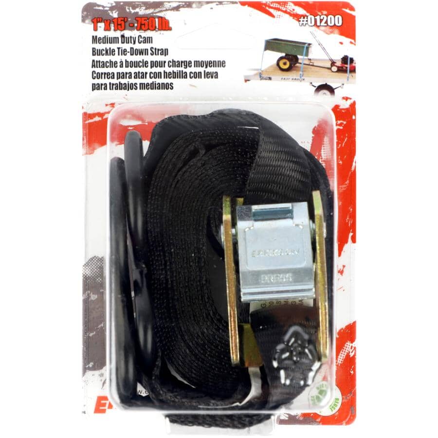 750 lb Cam Strap - 1" x 15'