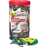Bungee Cords - Assorted Sizes + Colours, 25 Pieces