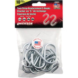 Tarp Strap Replacement 'S' Hooks - 10 Pack