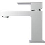 Quadrato Single Handle Lavatory Faucet - Chrome, 5.7 L/min
