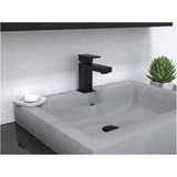 Quadrato Single Handle Lavatory Faucet - Matte Black