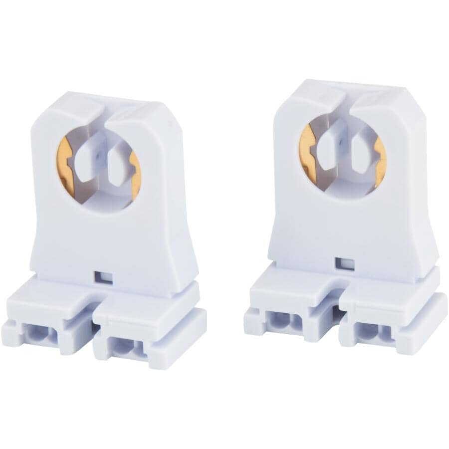 2 Pack Short Bipin Fluorescent Lamp Holders