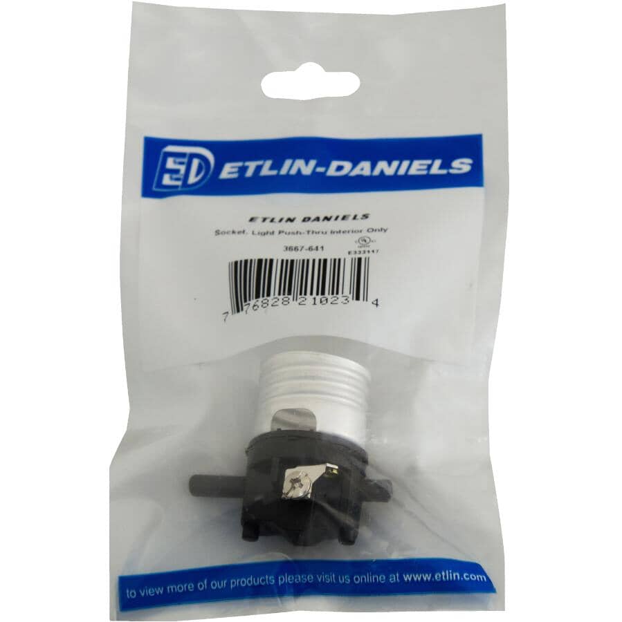 Interior Push Through Light Socket