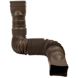 22" to 55" Flex-A-Spout Brown Gutter Downspout Extension