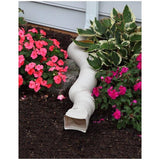 22" to 55" Flex-A-Spout White Gutter Downspout Extension
