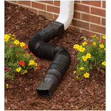 22" to 55" Flex-A-Spout Black Gutter Downspout Extension