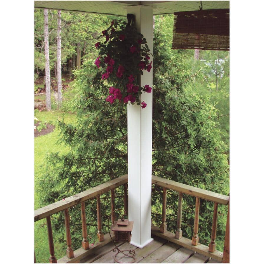 4" x 4" x 108" Yardcrafters White Post Sleeve