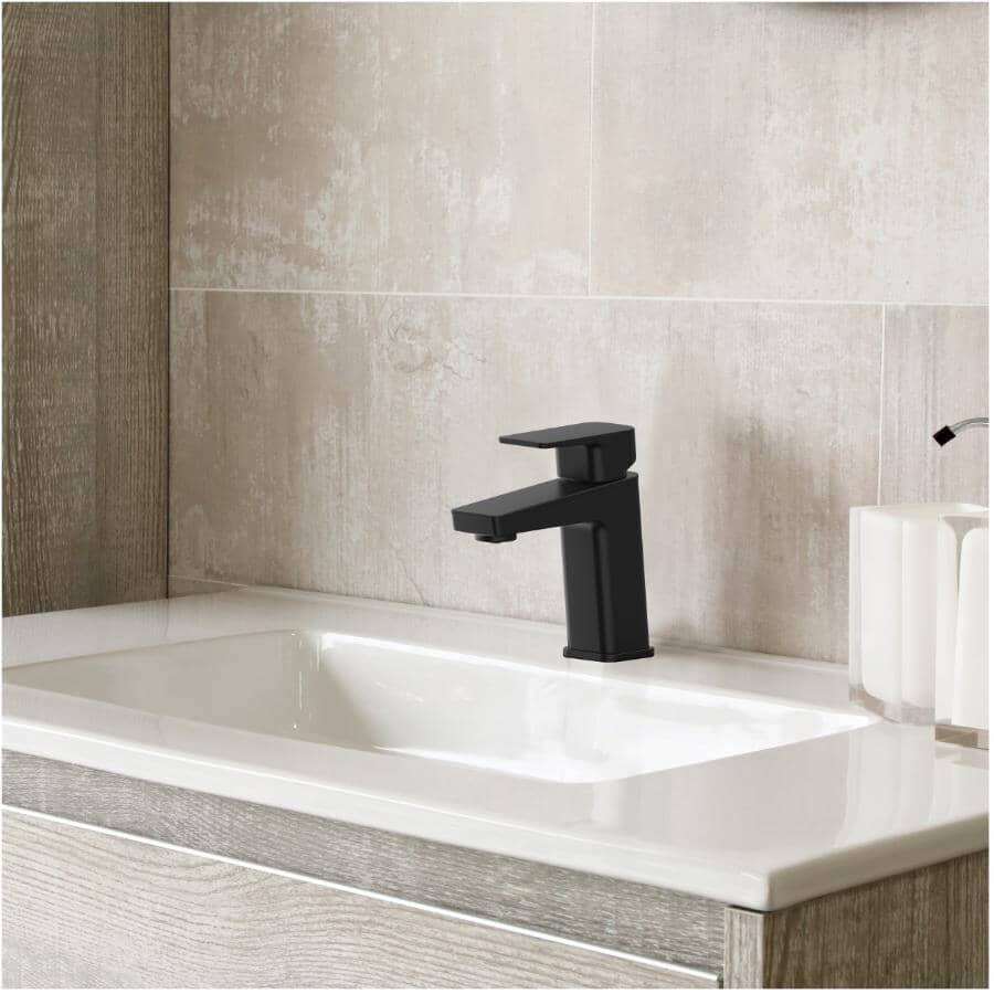 Capriza Single Handle Lavatory Faucet - Matte Black