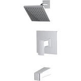 Capriza Single Handle Pressure Balanced Tub & Shower Faucet - Chrome
