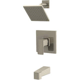 Capriza Single Handle Pressure Balanced Tub & Shower Faucet - Brushed Nickel