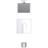 Capriza Single Handle Pressure Balanced Tub & Shower Faucet - Chrome