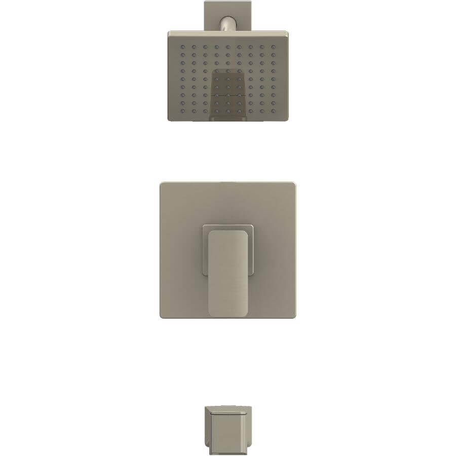 Capriza Single Handle Pressure Balanced Tub & Shower Faucet - Brushed Nickel