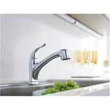 Kelby Single Handle Pull-Out Kitchen Faucet with Dual Spray - Chrome