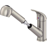 Oralie Single Handle Pull-Out Kitchen Faucet - Brushed Nickel