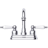 Wistan High-Spout Lavatory Faucet, with Porcelain and Chrome Handles