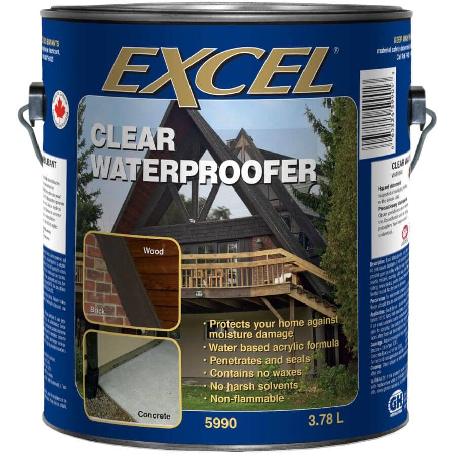 Acrylic Waterproofer Sealant - Clear, 3.78 L