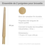 2 Piece Wheelbarrow Handle Set, for 1035