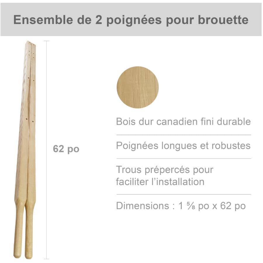 2 Piece Wheelbarrow Handle Set