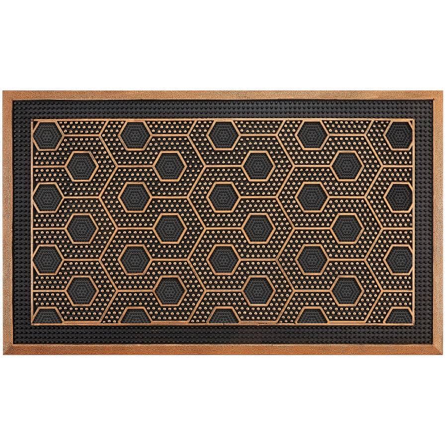Painted Pin Rubber Door Mat - 18" x 30"