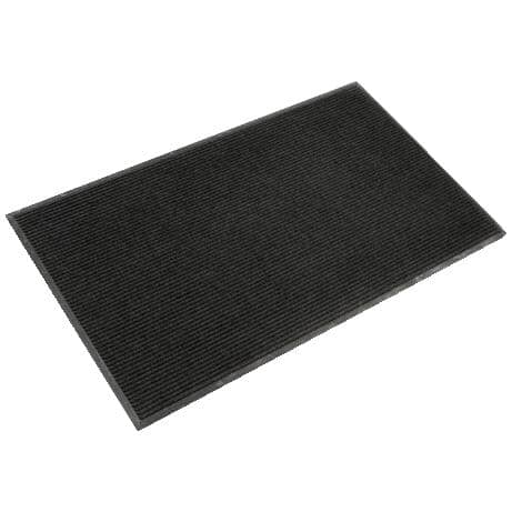 Ribbed Door Mat - Black, 24" x 36"