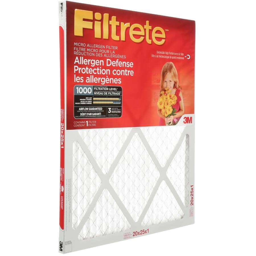 Allergen Defense Micro Allergen Furnace Filter - 20" x 25" x 1"