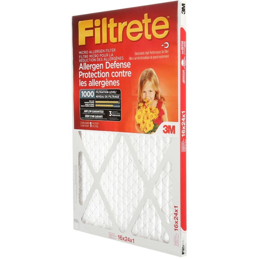 Allergen Defense Micro Allergen Furnace Filter - 16" x 24" x 1"