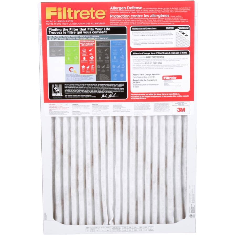 Allergen Defense Micro Allergen Furnace Filter - 16" x 24" x 1"