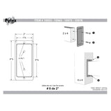 2" x 4" Wood to Wood Black Connector