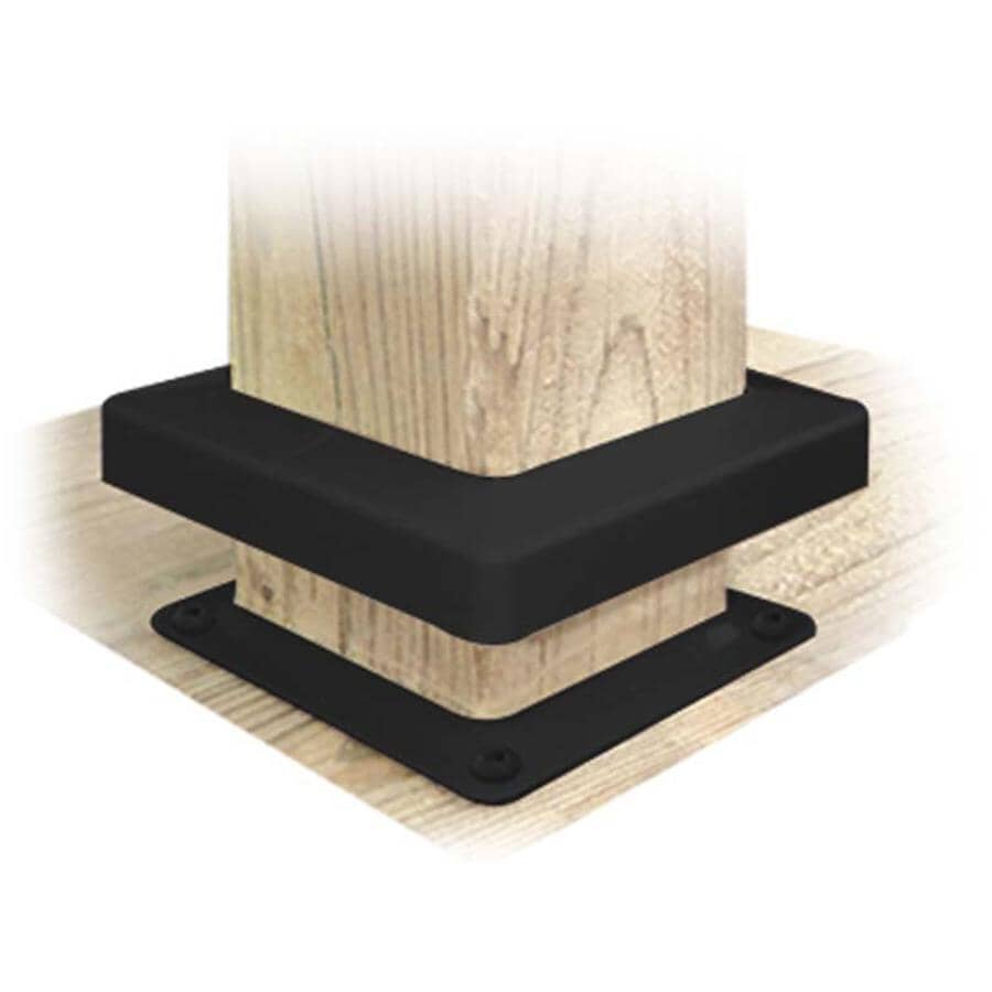 4" x 4" Deck Bracket - Black