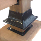 4" x 4" Deck Bracket - Black