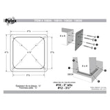 4" x 4" Deck Bracket - Black