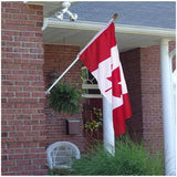 6' Flagpole Kit, with 27" X 54" Canadian Flag