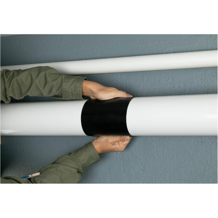 As Seen On TV Rubberized Waterproof Tape - Black, 4" x 5'