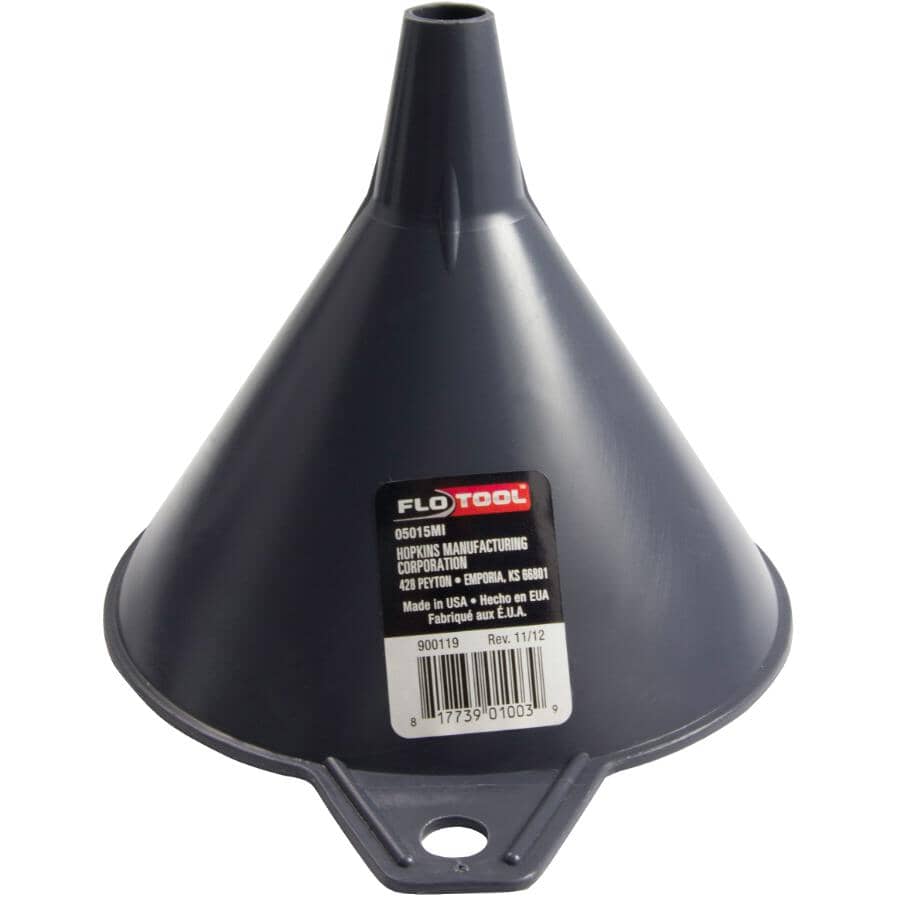 Black Plastic Funnel - 6-1/2"